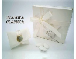 Bomboniera Matrimonio Claraluna profumatore con kit essenza bianco e argento lotus con cuore su Bomboniere Dolci Emozioni