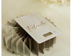 Bomboniera Matrimonio Claraluna 2026 Bilancia Digitale Rettangolare Decoro Felicita