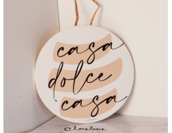 Bomboniera Matrimonio Claraluna decoro per porta tondo casa dolce casa