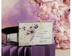 Bomboniera Matrimonio Claraluna 2026 Scatola Porta Gioie Specchio Decoro Floreale Lilla