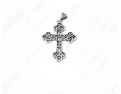 croce per comunione cresima battesimo in argento tabor