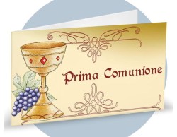 Bigliettini  Prima Comunione calice