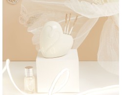 Bomboniera Matrimonio Claraluna Diffusore Cuore Bianco