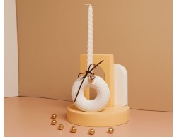 BOMBONIERA MATRIMONIO CLARALUNA CANDELABRO CON CANDELA