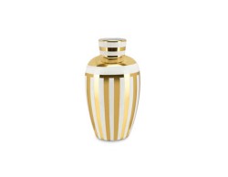 Goldie Vaso Decorativo in Porcellana 19x33 cm - Eleganza e Lusso Dorato
