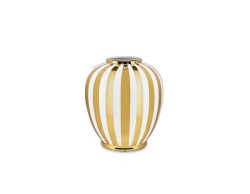 Goldie Vaso Decorativo in Porcellana 26x29 cm - Lusso Dorato per la Tua Casa
