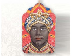 BOMBONIERA MATRIMONIO TESTA DI MORO UOMO CON DECORO ROSSO