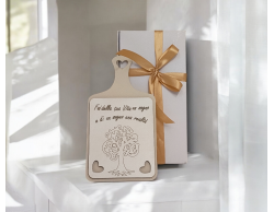 Bomboniera Matrimonio Tagliere Decorativo in Legno Sogno e Realtà  e Albero della Vita