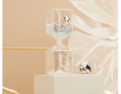 Bomboniera Claraluna Clessidra Bianca con Cuore