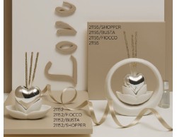 Bomboniera Matrimonio Claraluna PROFUMATORE CON ESSENZA  cuore 21155 su Bomboniere Dolci Emozioni