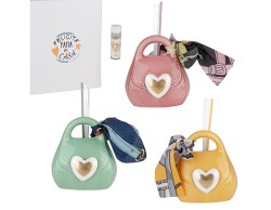Bomboniera Borsetta Diffusore Ambiente in Ceramica assortito 3 colori Etiemme