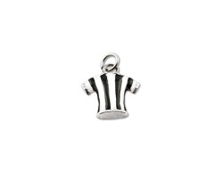 Ciondolo Maglia Calcio Piccola Juventus Smaltato