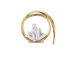 Soprammobile Scultura COPPIA VORTICE ORO