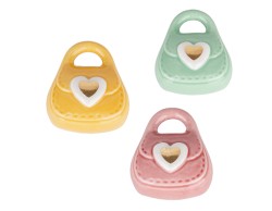 Bomboniera Borsetta Magnete in Ceramica assortito 3 colori Etiemme