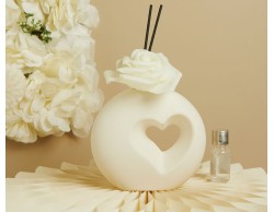 Bomboniera Claraluna 2026 Profumatore Tondo con Foro a Cuore