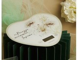 Bomboniera Matrimonio Claraluna 2026 Bilancia Digitale Cuore Decoro Floreale