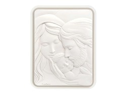QUADRO SACRO FAMIGLIA GRANDE RETTANGOLARE NOCCIOLA