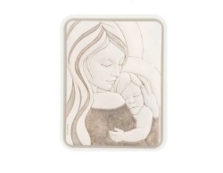 QUADRO SACRO MADONNA GRANDE RETTANGOLARE NOCCIOLA