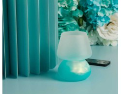 Bomboniera Matrimonio Claraluna 2026 Lampada LED Ricaricabile Azzurra Luce Atmosfera