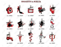 Sacchetto Laurea Tabor con ciondolo smaltato a scelta su Bomboniere Dolci Emozioni