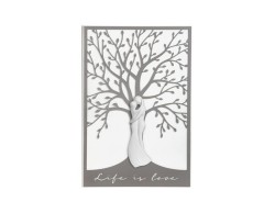 QUADRO LOVE STILIZZATO COPPIA GRIGIO