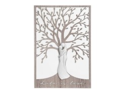 QUADRO LOVE STILIZZATO COPPIA ROVERE