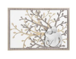 QUADRO ALBERO COPPIA STILIZZATO ROVERE