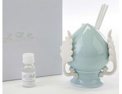 Bomboniera Battesimo Le Stelle PROFUMATORE POMO PORCELLANA CELESTE 53143