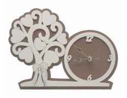 Bomboniera Matrimonio Mariella Martini sveglia albero della vita con coppia   sposi