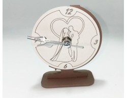 Bomboniera Matrimonio Mariella Martini sveglia con coppia sposini