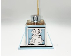 Bomboniera Nascita e Battesimo Mariella Martini Profumatore con applicazione cane e palla azzurro