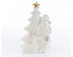 BABBO NATALE PORCELLANA LED