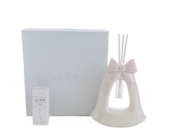 Bomboniera Nascita Battesimo Le stelle profumatore campana rosa