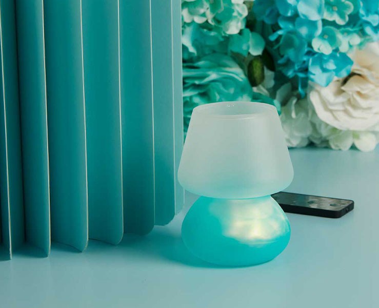 Bomboniera Matrimonio Claraluna 2026 Lampada LED Ricaricabile Azzurra Luce Atmosfera su Bomboniere Dolci Emozioni