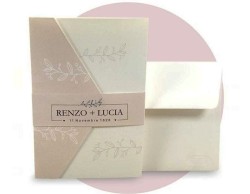 Partecipazione di nozze romantica