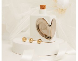 BOMBONIERA MATRIMONIO CLARALUNA OLIERA CON CUORE SILVER