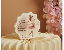Bomboniera Claraluna Icona Placca Ballerina Personalizzabile