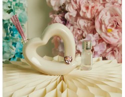 Bomboniera Claraluna Diffusore Ambiente Cuore Ceramica Applicazione Rosa