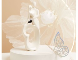 BOMBONIERA MATRIMONIO CLARALUNA COPPIA SPOSI CON CUORE silveR