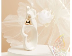 BOMBONIERA MATRIMONIO CLARALUNA COPPIA SPOSI CON CUORE ORO