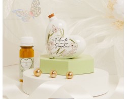 BOMBONIERA MATRIMONIO CLARALUNA OLIERA PICCOLA A CUORE CON OLIO INCLUSO