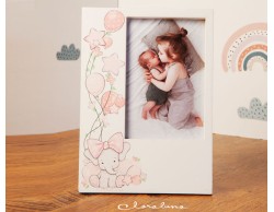 Bomboniera Claraluna Nascita Battesimo compleanno portafoto orsetto