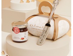Bomboniera Claraluna Marmellata Fragola con Coltellino