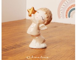 Bomboniera Claraluna Nascita Battesimo compleanno  angelo maschio con stella