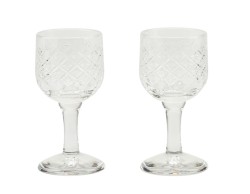 Bomboniera Matrimonio Harmony set 2 bicchierini da liquore vetro con gift