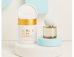 Bomboniera Matrimonio Claraluna Diffusore Piccolo Grigio con Tappo in Gesso