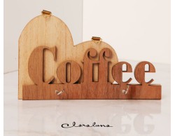 Bomboniera Matrimonio Claraluna appendi utensili con scritta coffee bomboniera utile