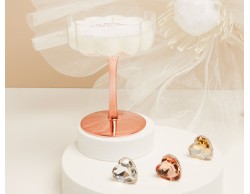 Bomboniera Matrimonio Claraluna Candela in Bicchiere oro rosa