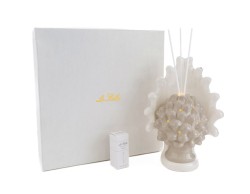 Bomboniera Matrimonio Le Stelle profumatore pigna porcellana beige grande