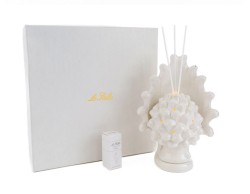 Bomboniera Matrimonio Le stelle profumatore pigna porcellana bianca grande